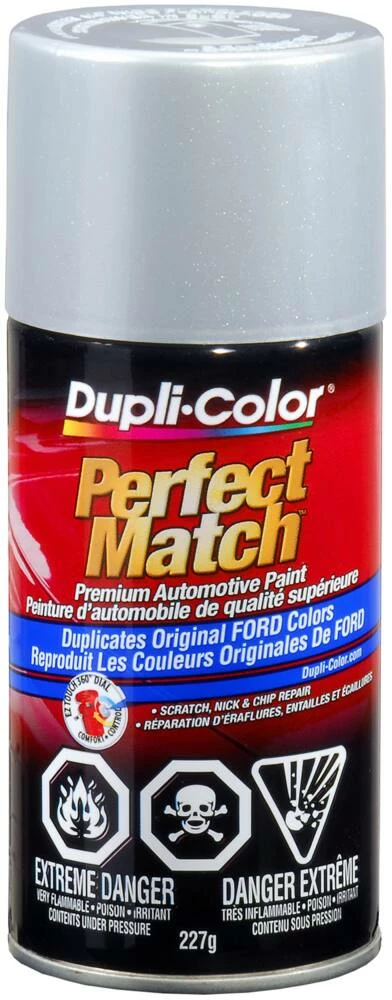 Dupli-Color Perfect Match Premium Acrylic Lacquer Automotive Aerosol Spray Paint, Ford Silver Metallic (J, 1G), 227-g 4 Dupli-Color Perfect Match Premium Acrylic Lacquer Automotive Aerosol Spray Paint, Ford Silver Metallic (J, 1G), 227-g - Image 2