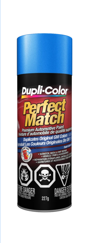 Dupli-Color Perfect Match Premium Acrylic Lacquer Automotive Aerosol Spray Paint, Bahama Blue Metallic (22, WA 9656), 227-g
