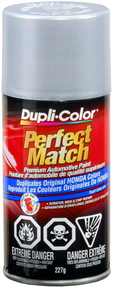 Dupli-Color Perfect Match Premium Acrylic Lacquer Automotive Aerosol Spray Paint, Satin Silver Metallic (NH623M), 227-g 4 Dupli-Color Perfect Match Premium Acrylic Lacquer Automotive Aerosol Spray Paint, Satin Silver Metallic (NH623M), 227-g - Image 2