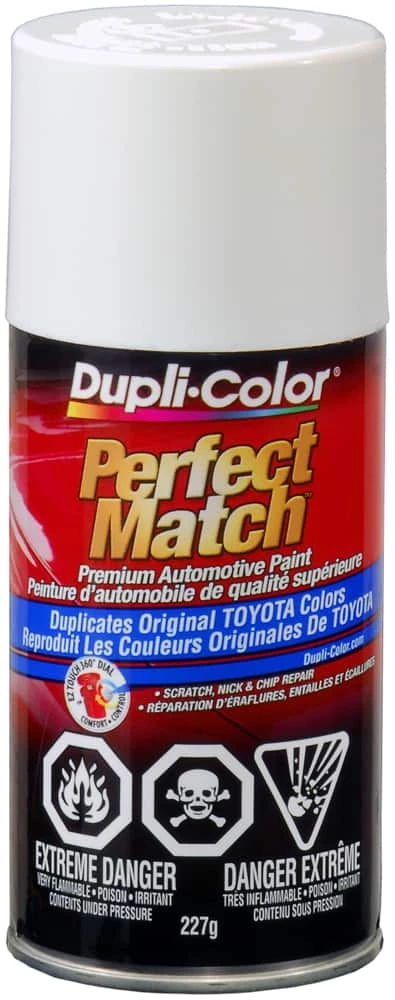 Dupli-Color Perfect Match Premium Acrylic Lacquer Automotive Aerosol Spray Paint, Super White (040), 227-g 4 Dupli-Color Perfect Match Premium Acrylic Lacquer Automotive Aerosol Spray Paint, Super White (040), 227-g - Image 2