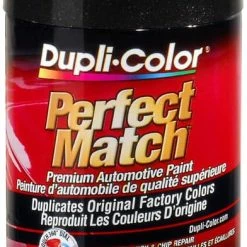 Dupli-Color Perfect Match Premium Acrylic Lacquer Automotive Aerosol Spray Paint, Black Metallic, 227-g