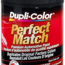 Dupli-Color Perfect Match Premium Acrylic Lacquer Automotive Aerosol Spray Paint, Flat Black, 227-g