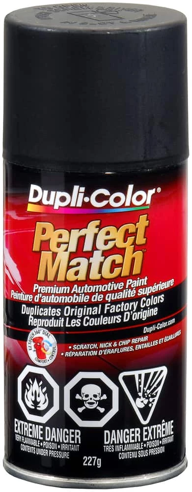 Dupli-Color Perfect Match Premium Acrylic Lacquer Automotive Aerosol Spray Paint, Flat Black, 227-g 3 Dupli-Color Perfect Match Premium Acrylic Lacquer Automotive Aerosol Spray Paint, Flat Black, 227-g